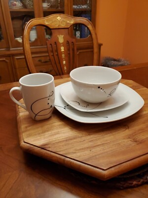 4 Piece Place Setting Pescara by TABLETOPS UNLIMITED