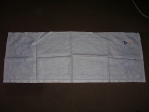 New 15x40" Vintage Table runner With Embroidery Pattern 100% Belgian Linen