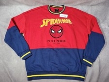 Marvel Spider Man Sweatshirt Panel Crewneck Box Lunch Exclusive Small NWT