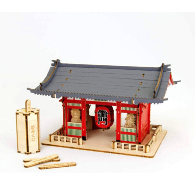 KIGUMI Ki-gu-mi Holzkunst - Kaminarimon Farbe Ver.