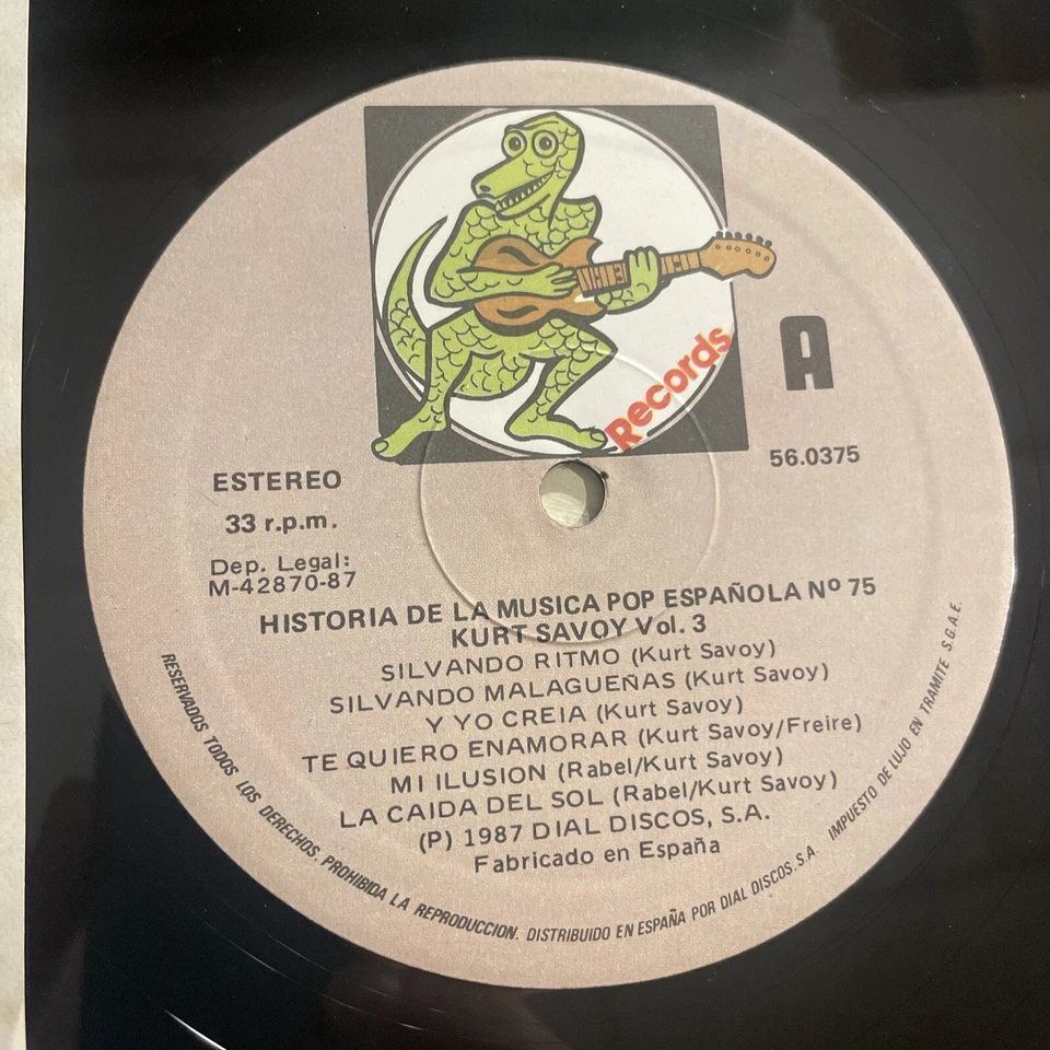Kurt Savoy Vol. 3 LP Alligator No. 75 Latin Garage Rock EX!!! - Image 3 of 4