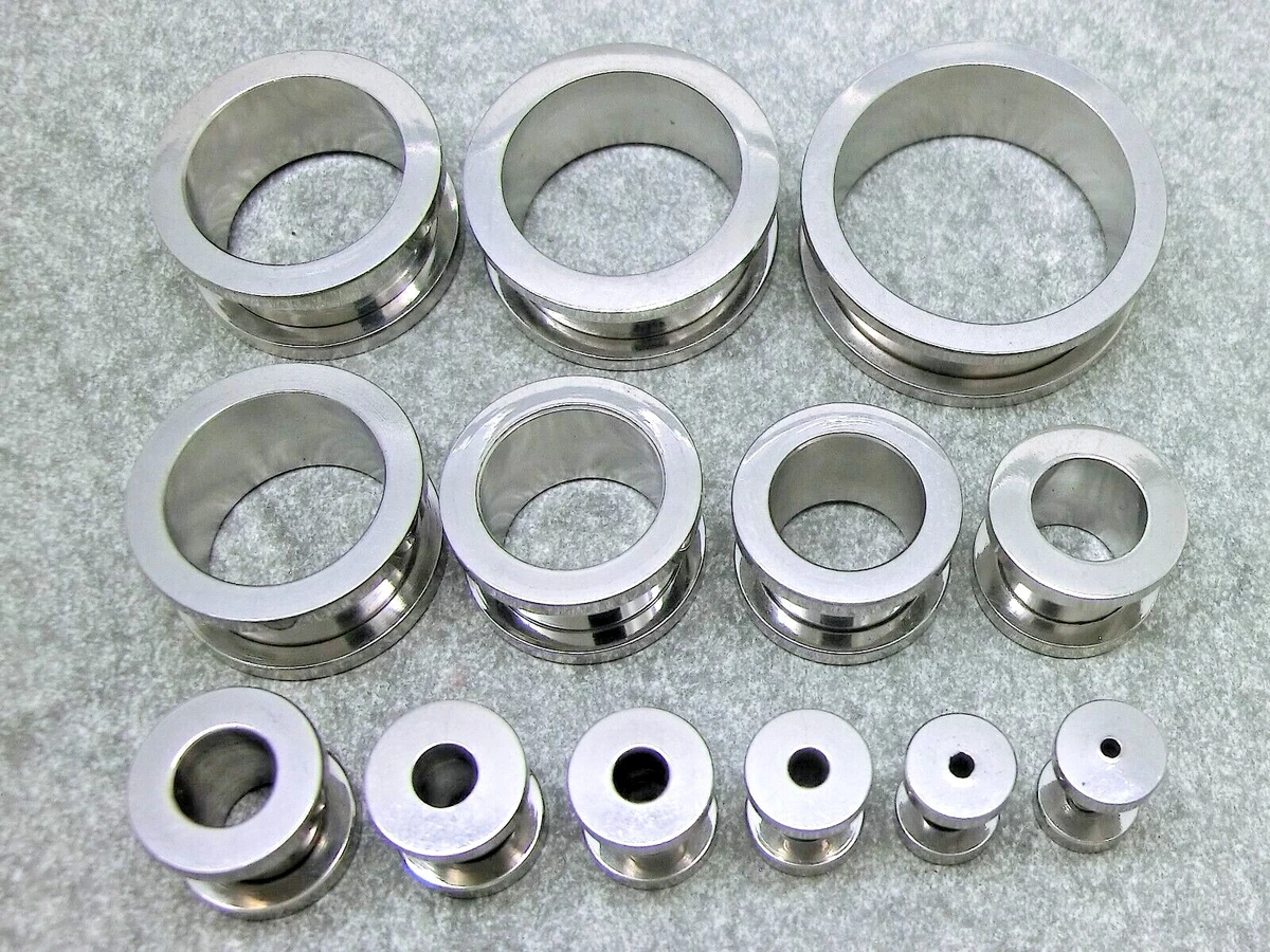 Taffstyle Flesh Tunnel In Acciaio Inox | Tappo A Vite Multi - Foto 9