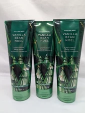 Qty (3) Bath & Body Works VANILLA BEAN NOEL Ultimate Body Cream Set 8 oz