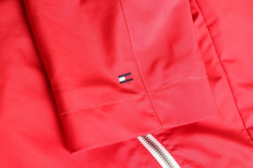 TOMMY HILFIGER Chaqueta Hombres Talla XL Cremallera Completa Rojo Poliéster M... - Imagen 6 de 9