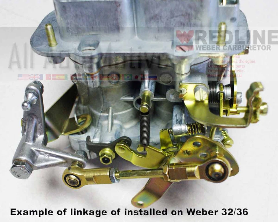 Kit de acoplamiento Jeep CJ7 Wrangler Cherokee 4.2 Redline para WEBER DGV, DGEV o DGAV Foto 2 de 3