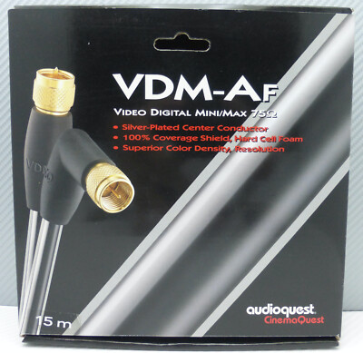 Audioquest VDM-Xf 15 meter Composite Video w/f-connectors 