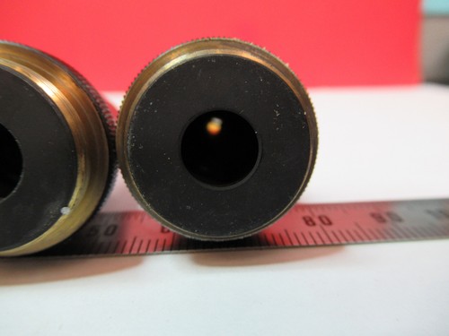 Olympus Objectif Japon 40X 10X 100X Lot 3 EA Optiques Microscope Pièce T9-A-37 - Photo 8 sur 9