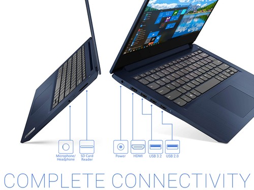 Lenovo IdeaPad 3, 14" FHD, Ryzen 5 5500U, 12GB RAM, 512GB SSD, Windows 10 Pro - Picture 6 of 7