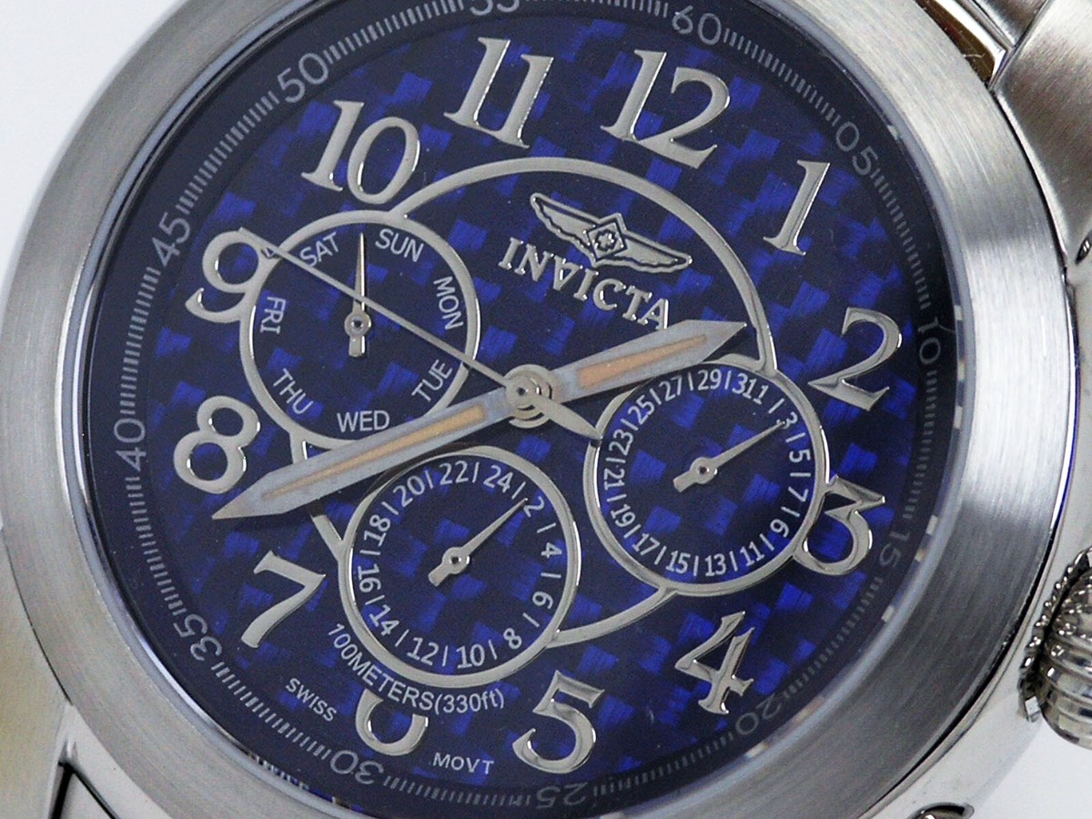 NEW INVICTA EXTREME 3349 MULTI FUNCTION WATCH CARBON FIBER DIAL