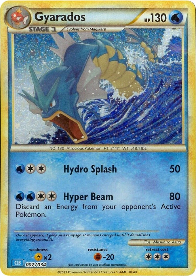Gyarados 007/034 Trading Card Game Classic