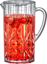 - Stately - Acrylic Pitcher (80 Oz), Clear Plastic Water Pitcher with Lid, Fridg