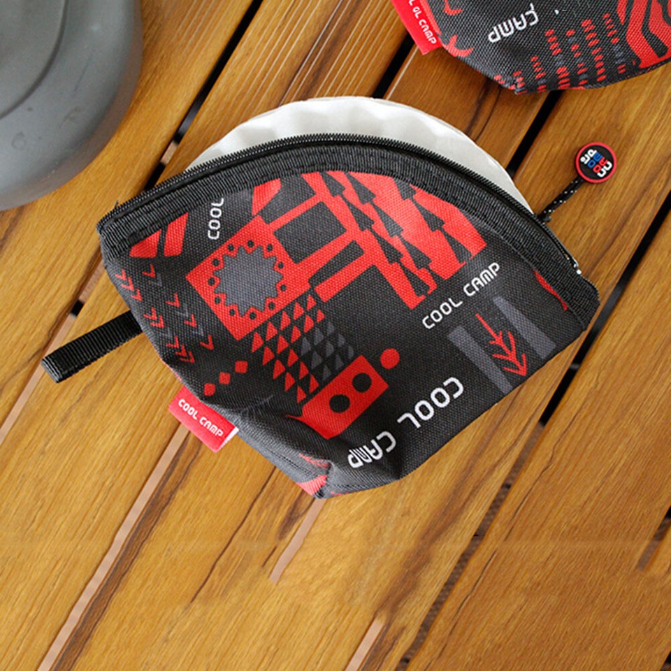  Stainless Steel Portable Folding Travel Coffee Filter Paper Storage