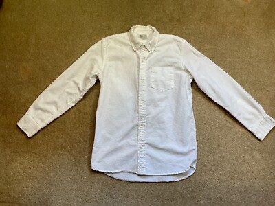 EUC Gap Kids 12 XL Boys White Organic Cotton Oxford Dress Shirt $35