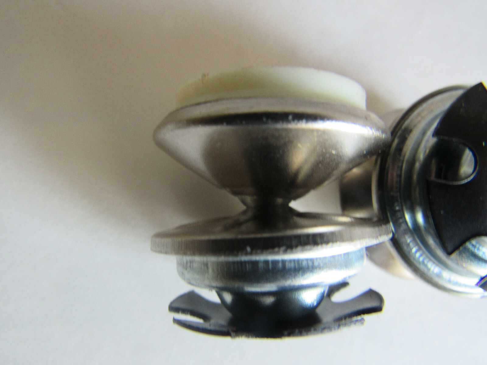 4 New SHIFFLER 11/8" Nickel Plated Nylon Base Swivel Floor Glide