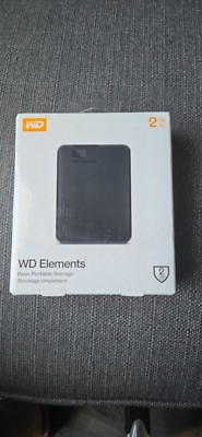 WD Elements 2TB External USB 3.0 Portable HDD Hard Drive Free Domestic Ship