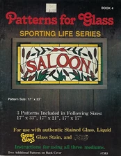 VTG Patterns for Faux Stained Glass Sporting Life Series Craft Book 4 SALOON 