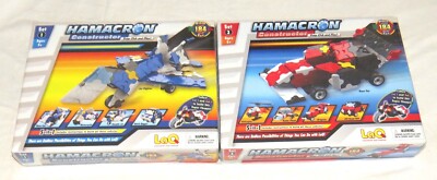 Hamacron Constructor Snap Click and Play 184 piece Sets 1 & 2 NEW Sealed