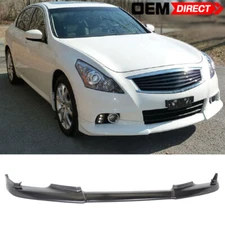 Fits Infiniti 10-13 G37 Sedan Sports OE Style Front Bumper Lip Spoiler Unpainted