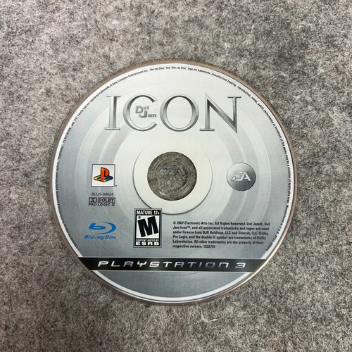 Def Jam Icon Sony PlayStation 3 PS3 Disc Only Video Game EA Action Sports 2007