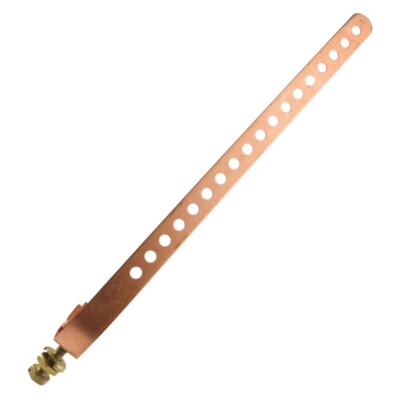 Belden SC13-B1 6-inch Copper Ground Strap, UL-Listed, Dish Approved