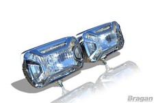 160mm Carré Chrome Spot Phare Antibrouillard Lampe Conduite Slim Ligne 4x4 SUV