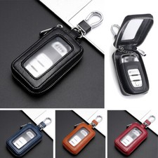 Leather Car Remote Key Fob Chain Zipper Wallet Holder Bags Case Cover Universal Leather Car Remote Key Fob Chain Zipper Wallet Holder Bags Case Cover Universal