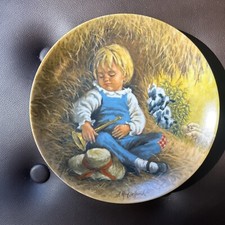 Little Boy Blue" Plate Second issue In the Mother Goose by John McClelland 1980