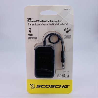 Scosche Tune In Universal Wireless FM Transmitter for Smartphones Tablets - New