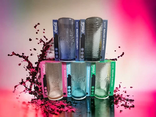Komplett Satz Mc Donald`s 5 Coca Cola Gläser 2024