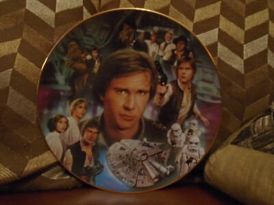 Star Wars Hamilton Collection Han Solo Plate not statue bust maquette