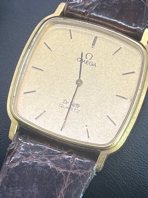 U.S. Seller - Omega De Ville Gold Dial w/1365 Quartz Movement