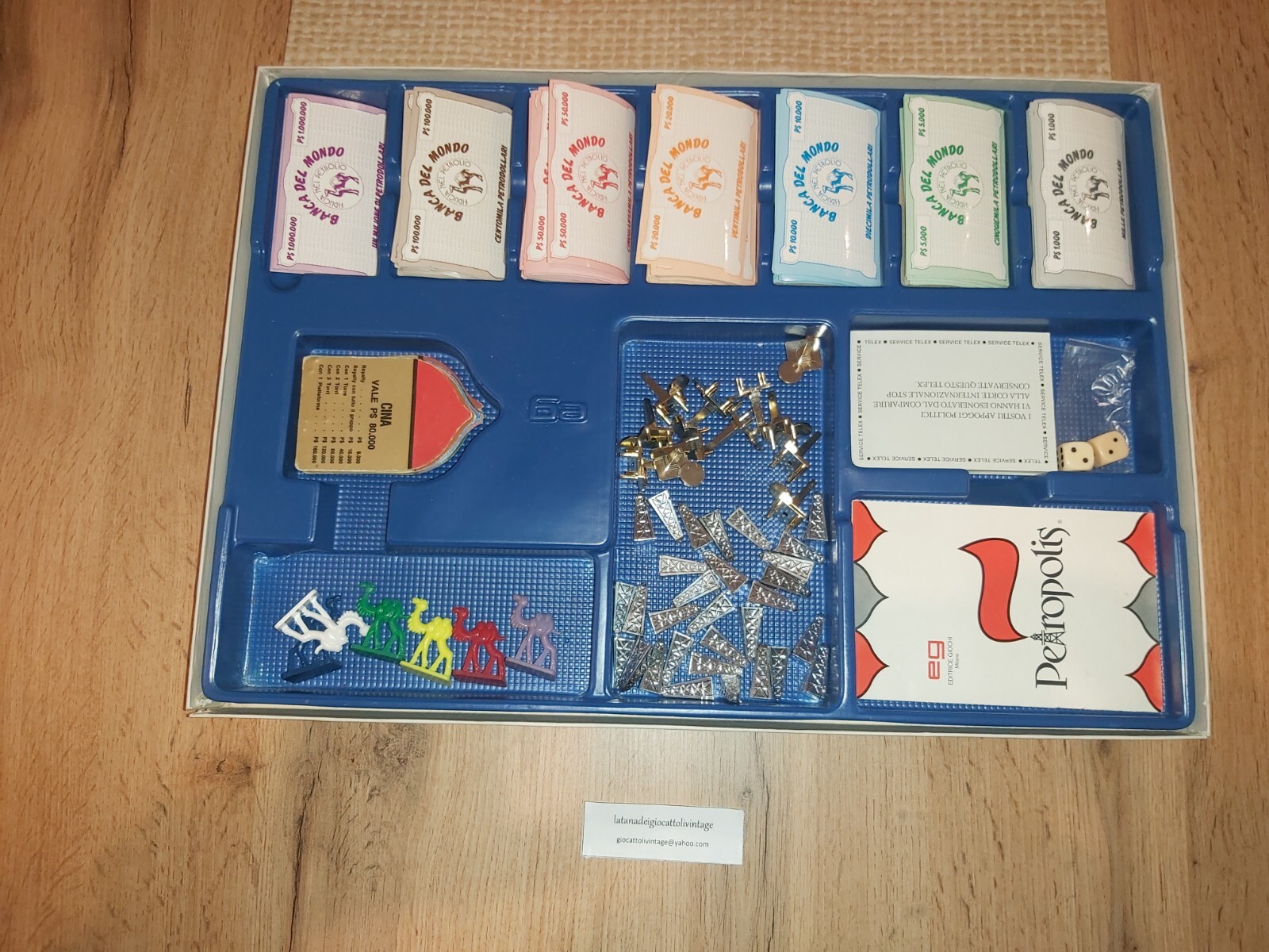 Shut the box gioco pieghevole in legno