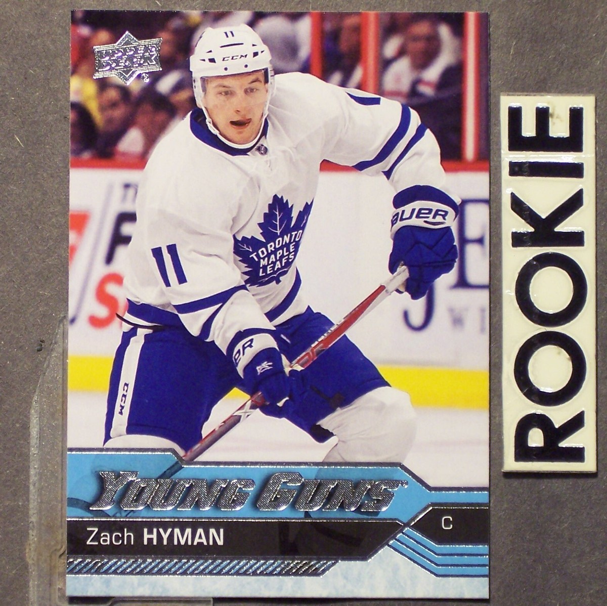 ZACH HYMAN RC 2016-17 Upper Deck Young Guns #222 (b ROOKIE YG