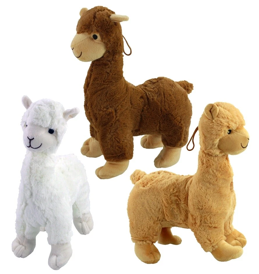 MARKENLOS Alpaka Plüsch 32cm Kuscheln Lama Tier Stofftier Kuscheltier Schmusetier Herbst