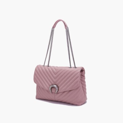 LA CARRIE BORSA A SPALLA MOONLIGHT ROSA SCONTO 50%