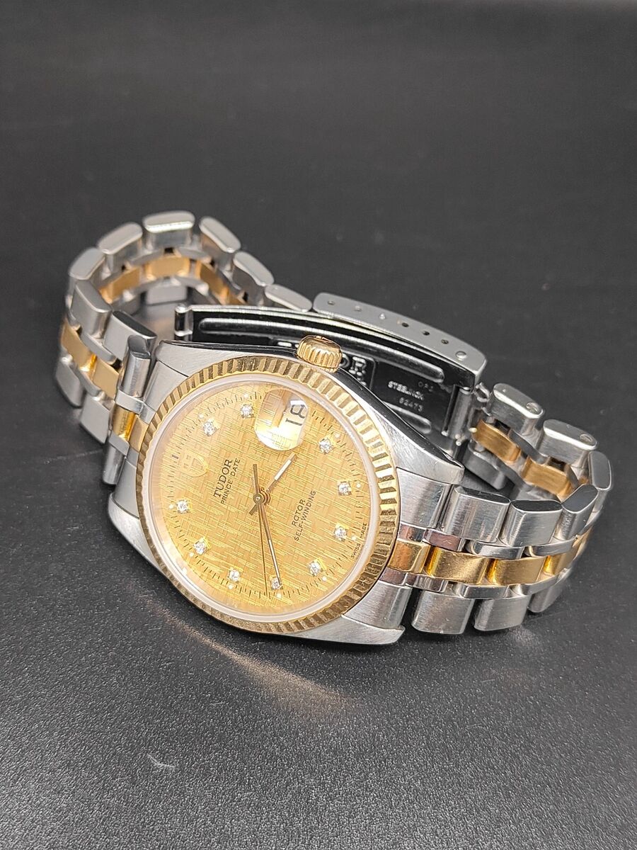 18K GOLD TUDOR 74033 DIAMONDS PRINCE OSYTERDATE SWISS 2824 18K GOLD TUDOR 74033 DIAMONDS PRINCE OSYTERDATE SWISS 2824