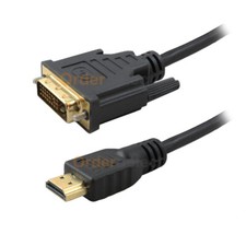 HDMI to DVI-D 24 1 Pin Monitor Display Adapter Cable Male/Male HD HDTV 6 FT 