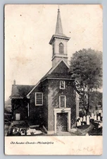 Postcard Pennsylvania Philadelphia Old Swedes Church UDB Unposted  G409