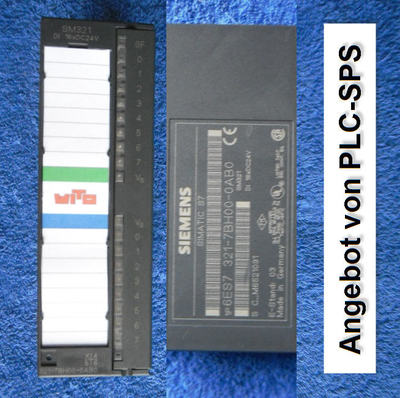 Module Siemens 6ES7321-7BH00-0AB0 NEUF – Module D'entrée Numérique Pour Automates (avec Boîte)