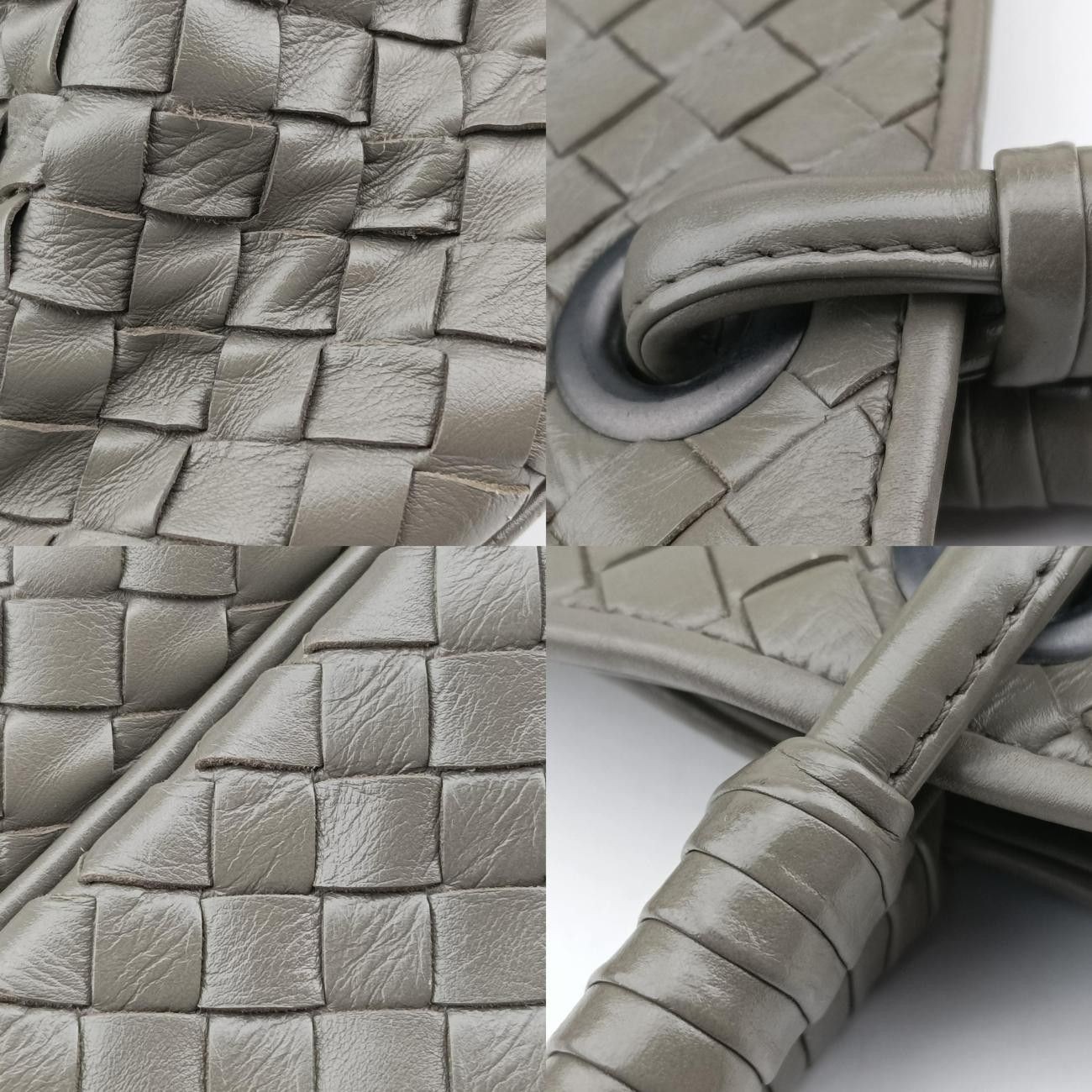 Bottega Veneta Intrecciato Gray Lambskin B02440798L Tote Bag Handbag thumbnail 20