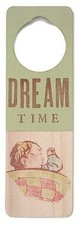 New  Tree By Kerri Lee Wooden Doorknob Sign Dream Time, Green