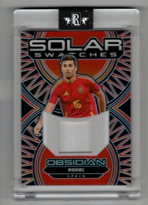 2024-25 Panini Obsidian Rodri Jersey #SS-R Solar Swatches 144/199 Spain