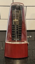 Friend Co Music Metronome Plastic Wind Up Works Red