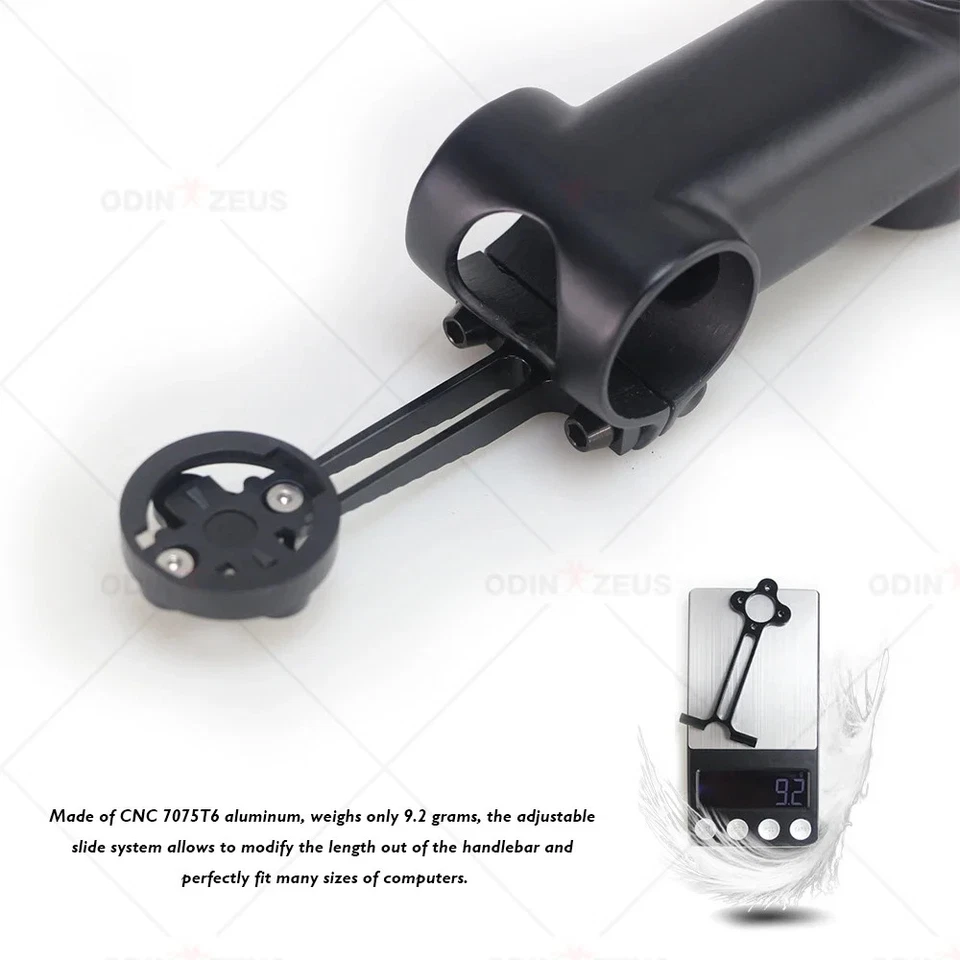 Carbon MTB Bicycle Riser Handlebar Stem 6/17 Degree 31.8mm with Computer Stand - Image 2 of 4