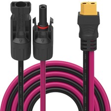 Solar to XT60 Charge Extension Cable, 12AWG Solar Panel to XT60 Charge Extens...