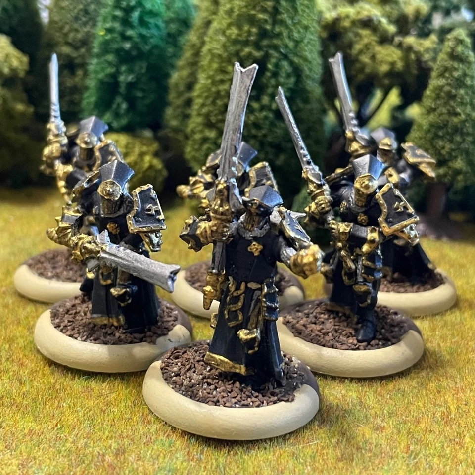 Knights Exemplar 6 Painted Miniatures Protectorate of Menoth Warmachine - Image 2 of 4