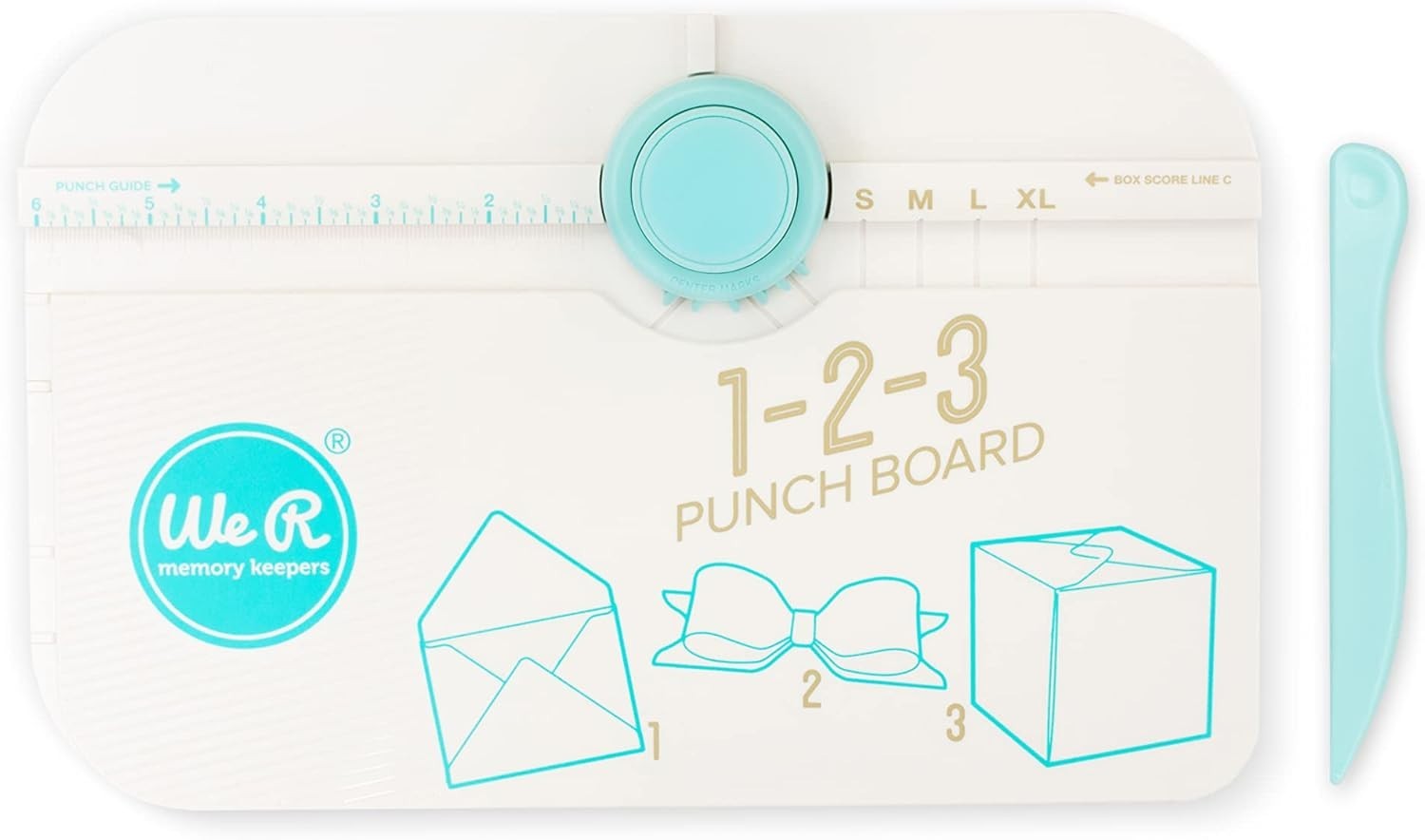 We R Memory Keepers 1-2-3 Punch Board - Envelopes, Boxes & Bows