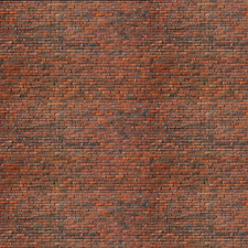 S Scale Brick Model Train Scenery Sheets - Five 6"x6" Self-adhesive Sheets