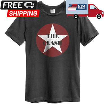 The Clash Star Logo Vintage Classic Punk Rock Band Music Graphic T-Shirt