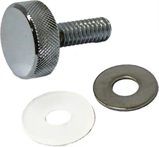 HardDrive Knurled Seat Knob 1/4-20 Chrome for V-Twin Motorcycles